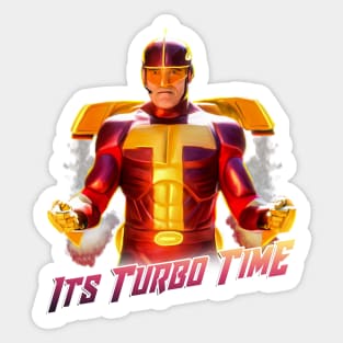 its turbo time christmas Arnold Schwarzenegger Sticker